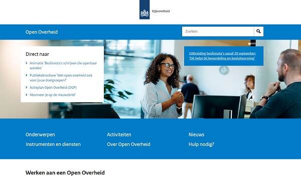 homepage open-overheid.nl